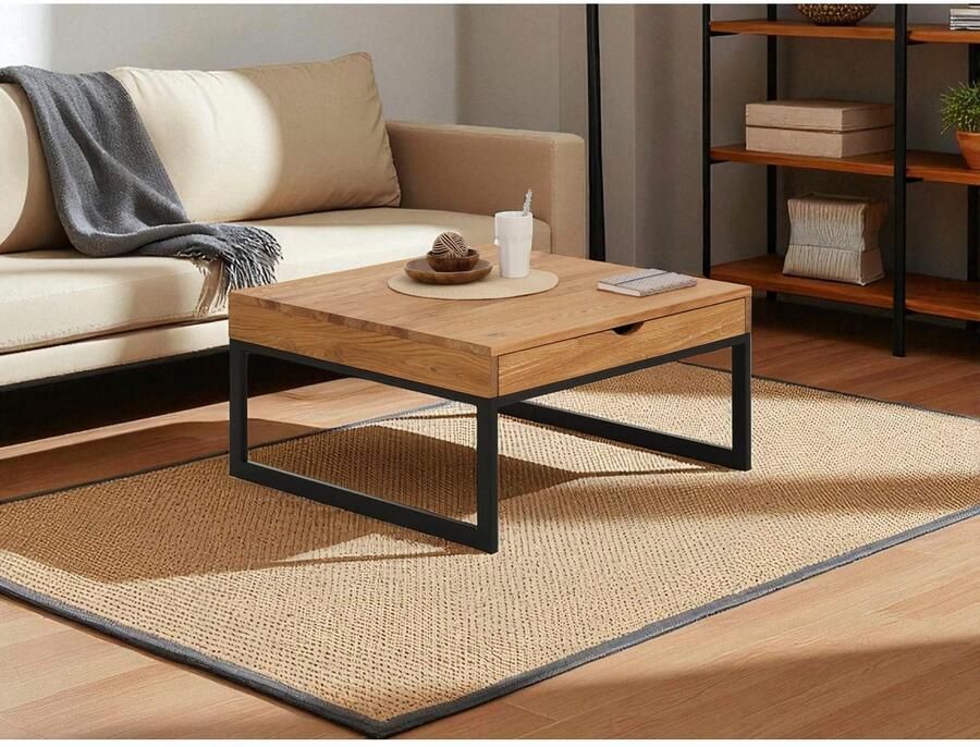Home affaire Salontafel BETULA gecertificeerd massief hout (eiken) in 3 verschillende kleurvarianten - Foto 2