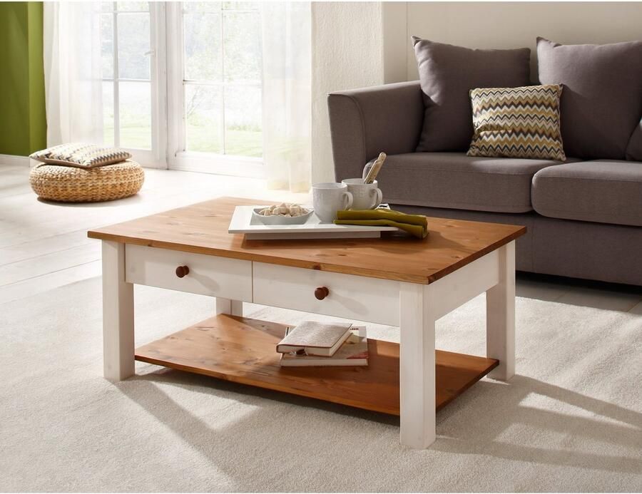 Home affaire Salontafel Chicago TOPSELLER! in twee maten landhuisstijl extra opbergruimte - Foto 4