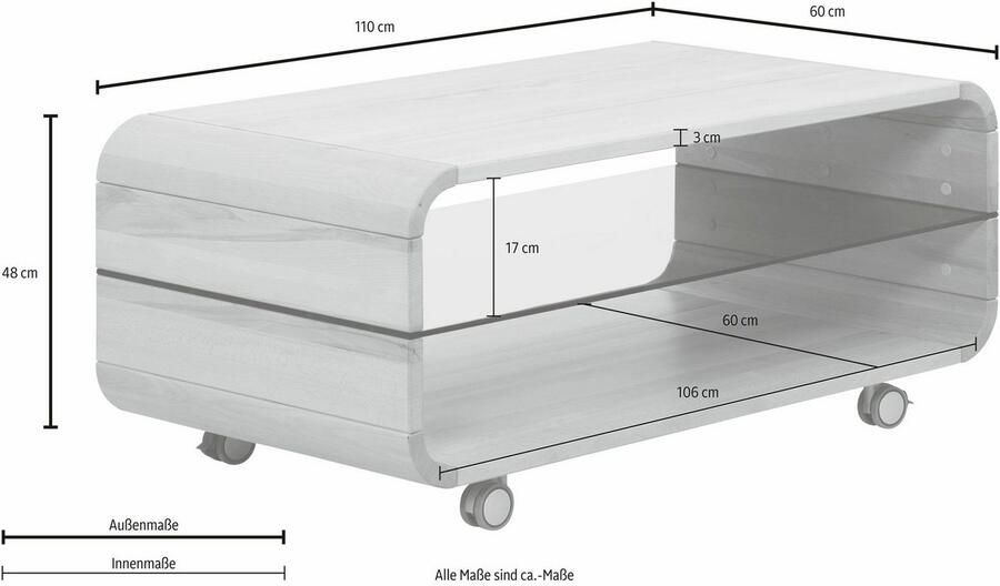 Home affaire Salontafel Emil bedrukte glasplaat - Foto 4