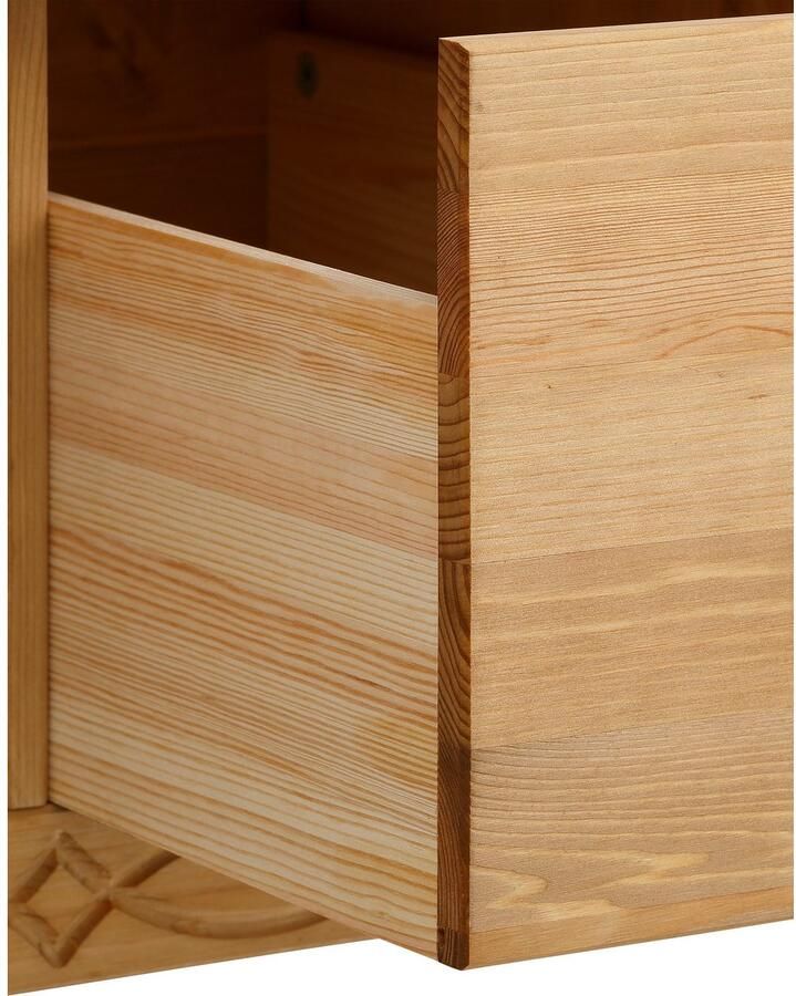 Home affaire Salontafel Indra van massief dennenhout fsc met opbergruimte discreet ornament - Foto 4