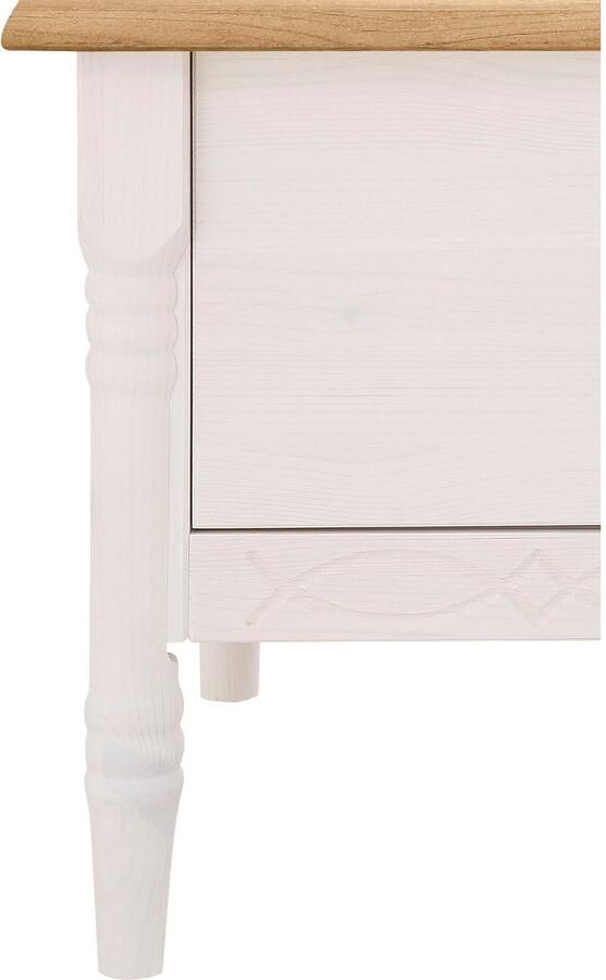 Home affaire Salontafel Indra van massief dennenhout fsc met opbergruimte discreet ornament - Foto 9