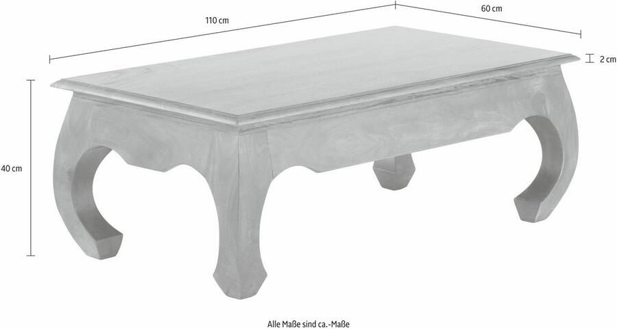 Home affaire Salontafel Kumar met gekrulde poten in 2 breedten - Foto 9
