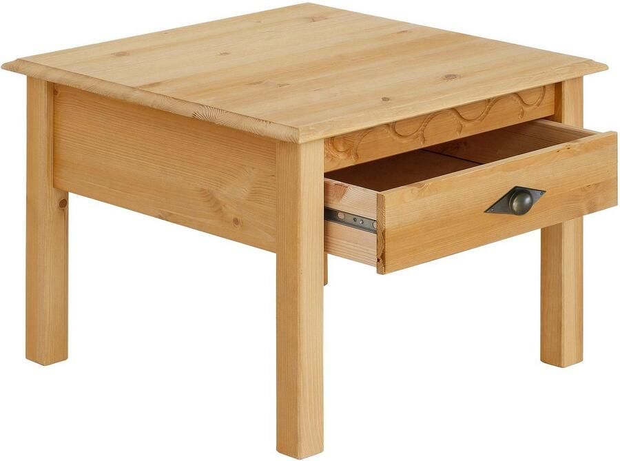 Home affaire Salontafel Laura TOPSELLER! 60 60 cm met een lade extra opbergruimte - Foto 4