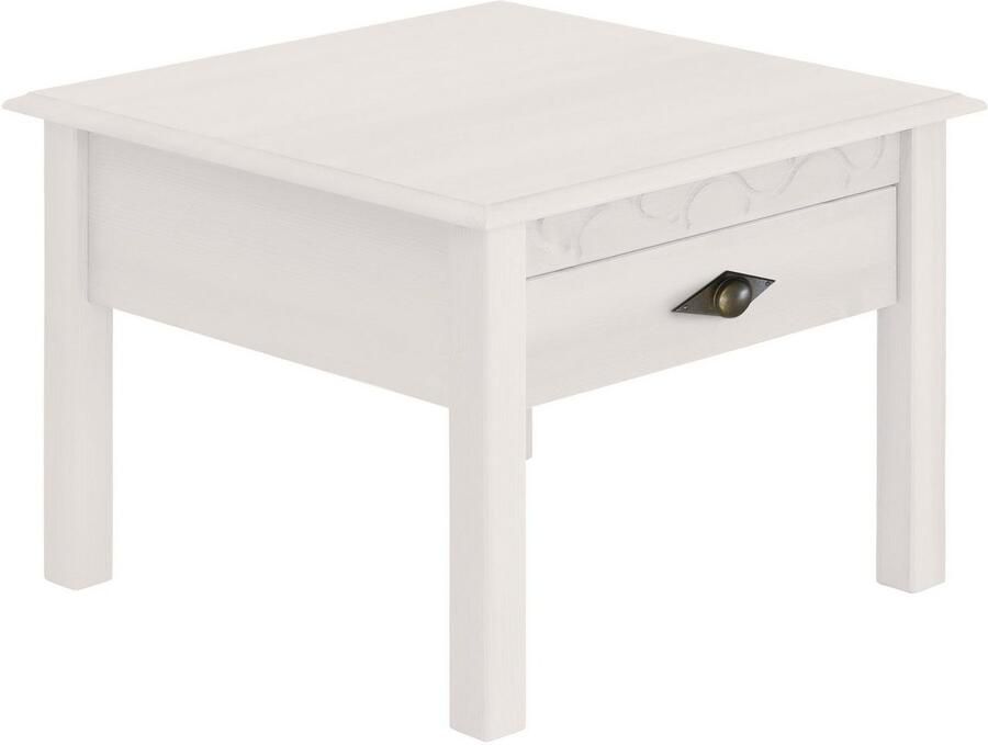 Home affaire Salontafel Laura TOPSELLER! 60 60 cm met een lade extra opbergruimte - Foto 2