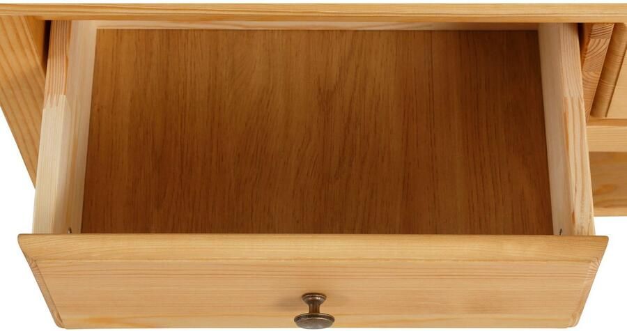 Home affaire Salontafel Leonis Breedte 89 cm met lades en opbergplank massief grenen FSC - Foto 13