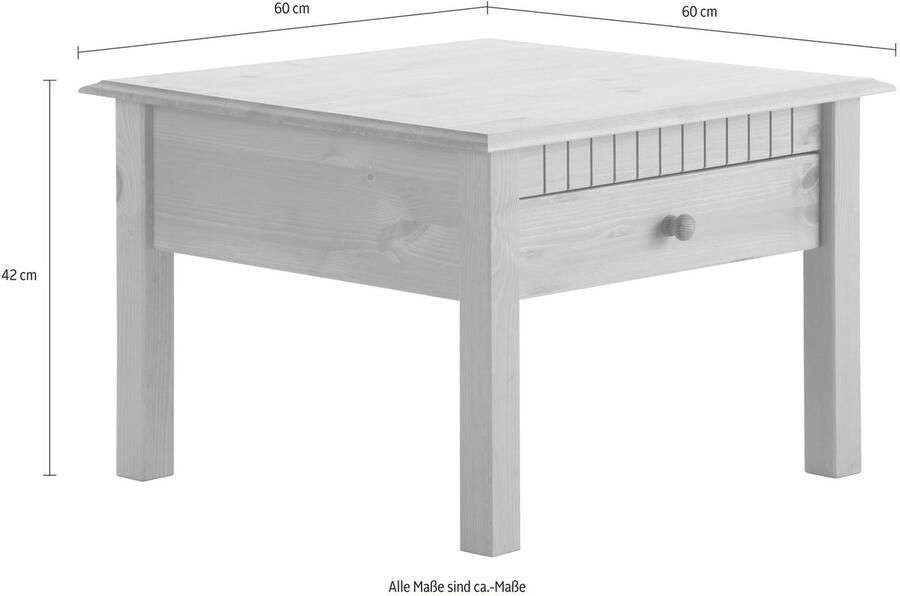 Home affaire Salontafel Lisa TOPSELLER! breedte 60 cm 1 lade - Foto 5