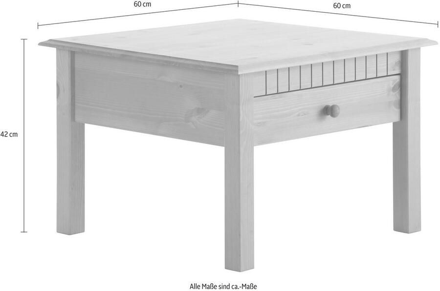 Home affaire Salontafel Lisa TOPSELLER! breedte 60 cm 1 lade - Foto 3