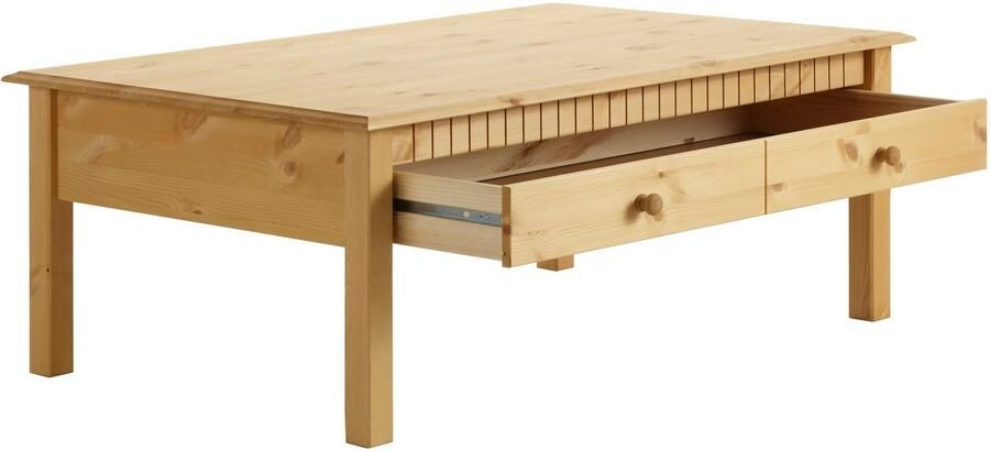 Home affaire Salontafel Lisa TOPSELLER! met grote lade breedte 110 cm landhuisstijl - Foto 5