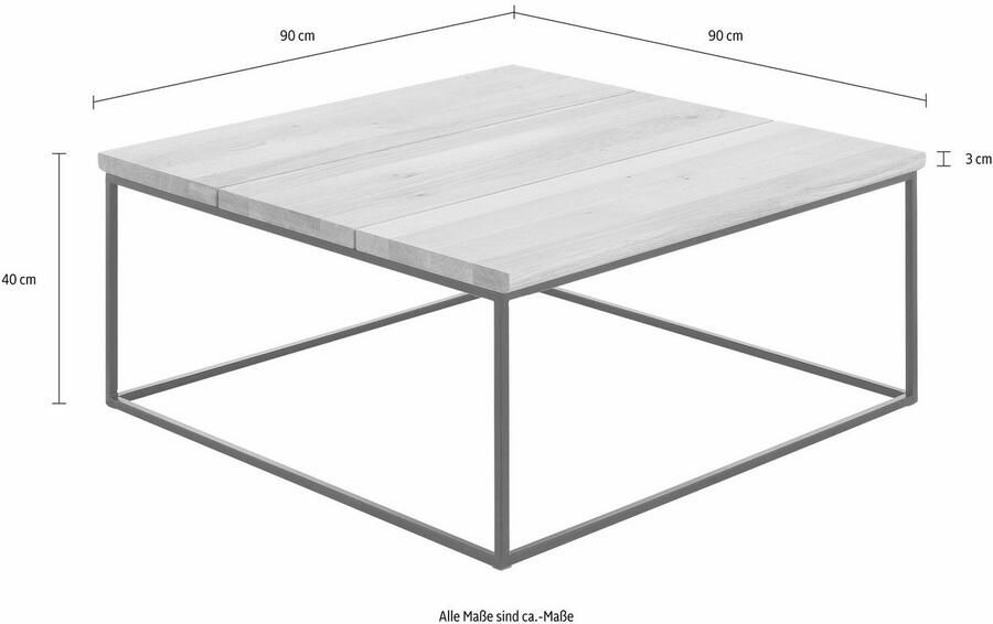 Home affaire Salontafel Manadi Breedte 90 cm in 3 verschillende kleuren