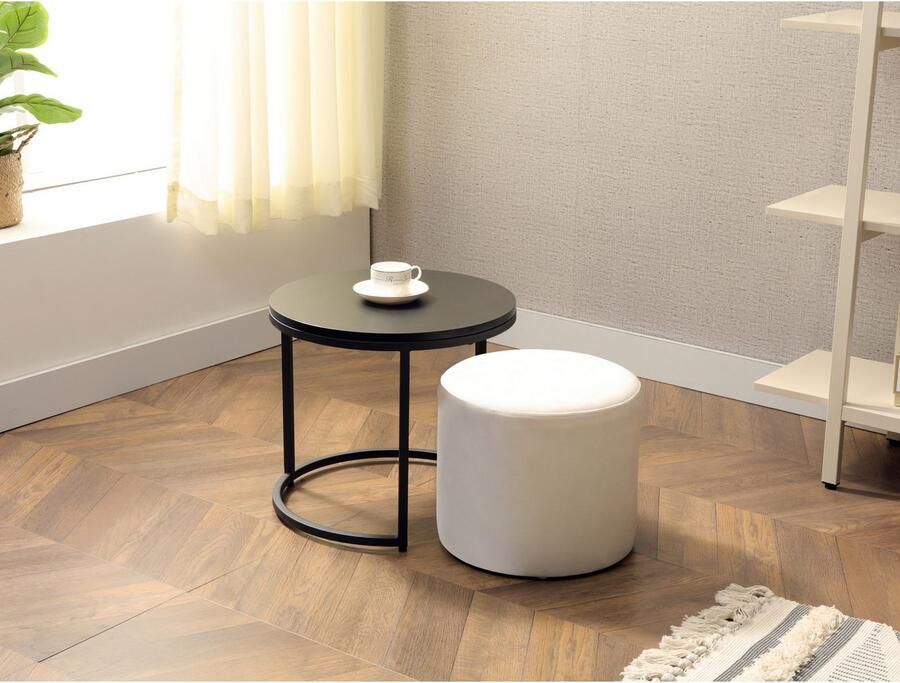 Home affaire Salontafel Mayres TOPSELLER! OTTOs keuze met geïntegreerde poef hoogte 40 cm - Foto 5