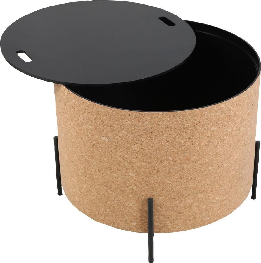 Artistiq Living Salontafel Haywood Kurk Set van 2 stuks Hout Rond - Foto 3