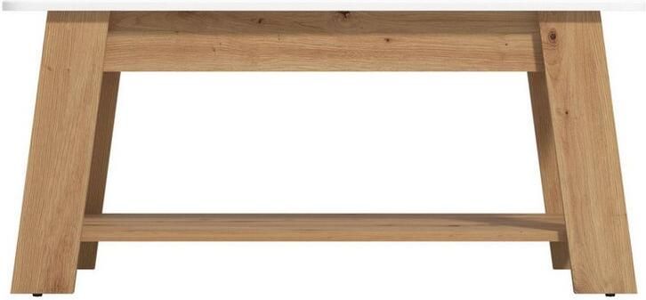 Home affaire Salontafel Piave salontafel 101 cm in trendy kleuren modern met plank rechthoekig artisan eik ideaal voor kleine ruimtes - Foto 5