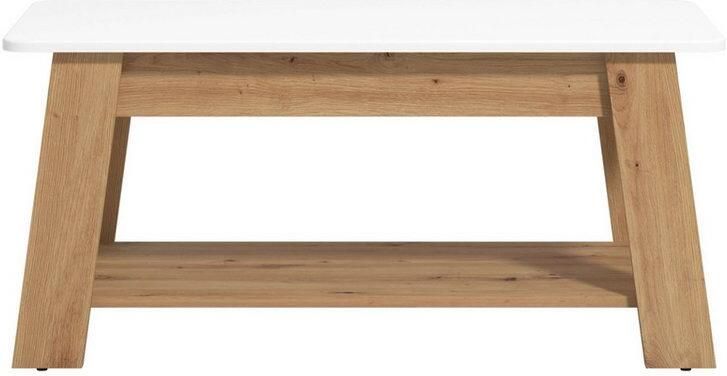 Home affaire Salontafel Piave salontafel 101 cm in trendy kleuren modern met plank rechthoekig artisan eik ideaal voor kleine ruimtes - Foto 4
