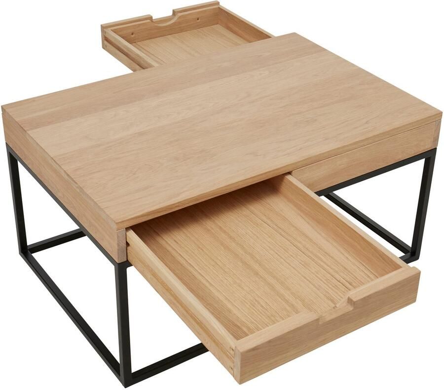 Home affaire Salontafel Rava in 2 afmetingen van massief eiken - Foto 2