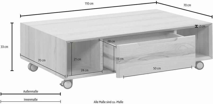 Home affaire Salontafel Samu Breedte 110 cm - Foto 5