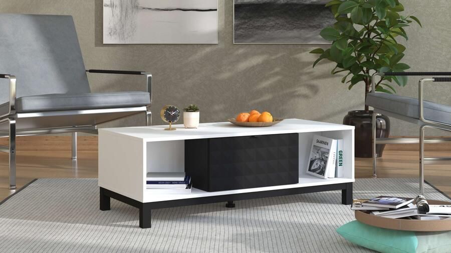 Home affaire Salontafel Sarthe 120 cm modern design met veel opbergruimte - Foto 6