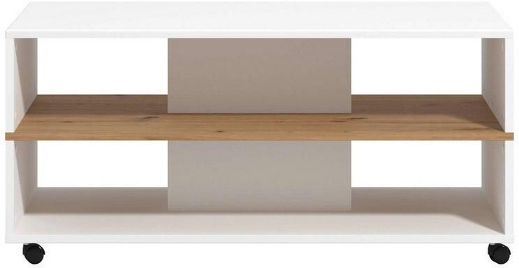 Home affaire Salontafel Savio salontafel 101 cm in trendy kleuren modern met plank rechthoekig artisan eik ideaal voor kleine ruimtes - Foto 2