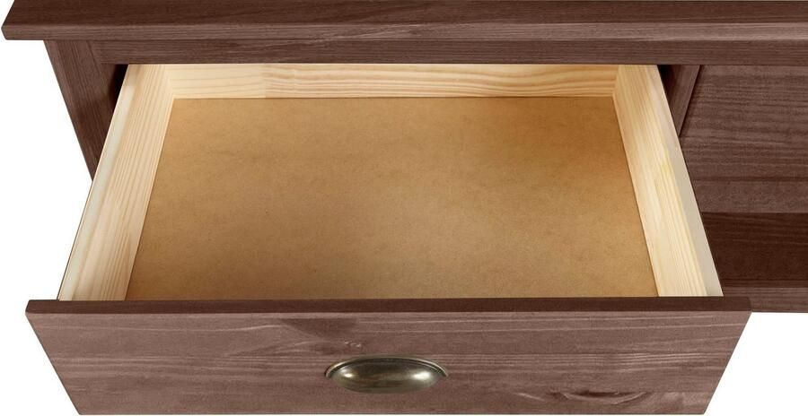 Home affaire Salontafel Schröder met 2 laden en 1 plank van massief grenenhout - Foto 6