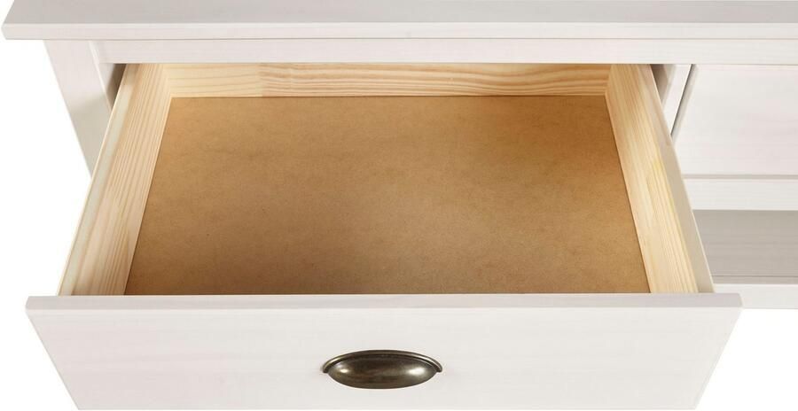 Home affaire Salontafel Schröder met 2 laden en 1 plank van massief grenenhout - Foto 6