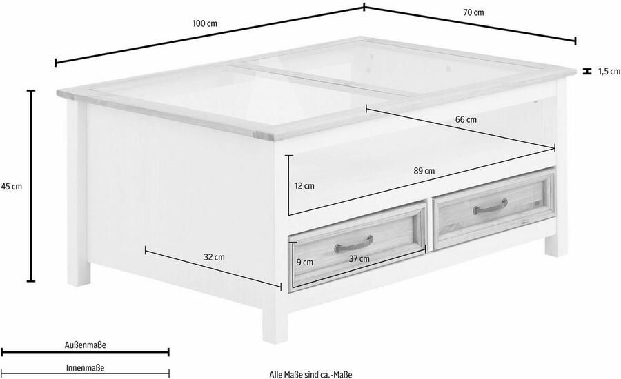 Home affaire Salontafel Selma met een mooie houtstructuur - Foto 6