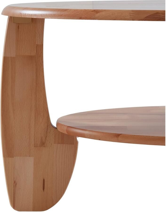 Home affaire Salontafel van massief hout wildeiken of beukenkernhout fsc -gecertificeerd