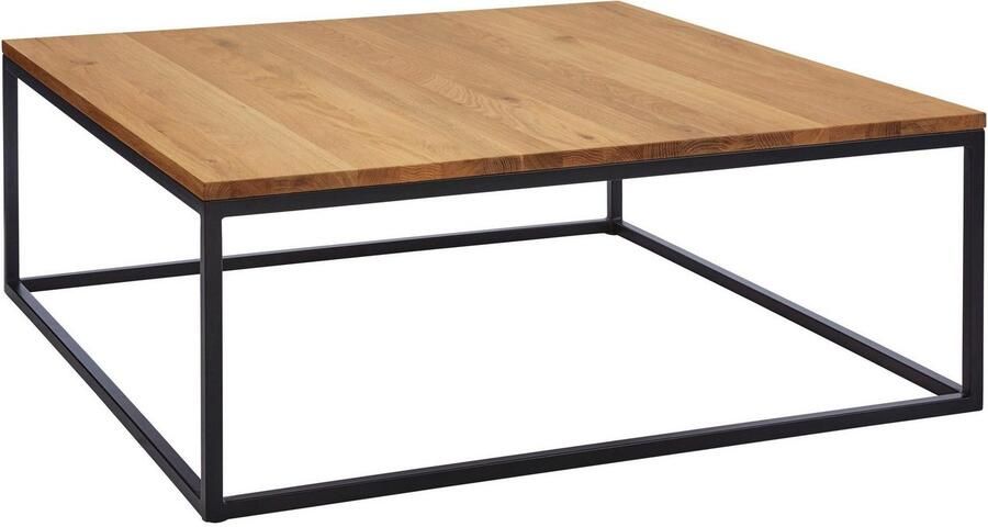 Home affaire Salontafel Voorst van massief eiken en metalen frame - Foto 9