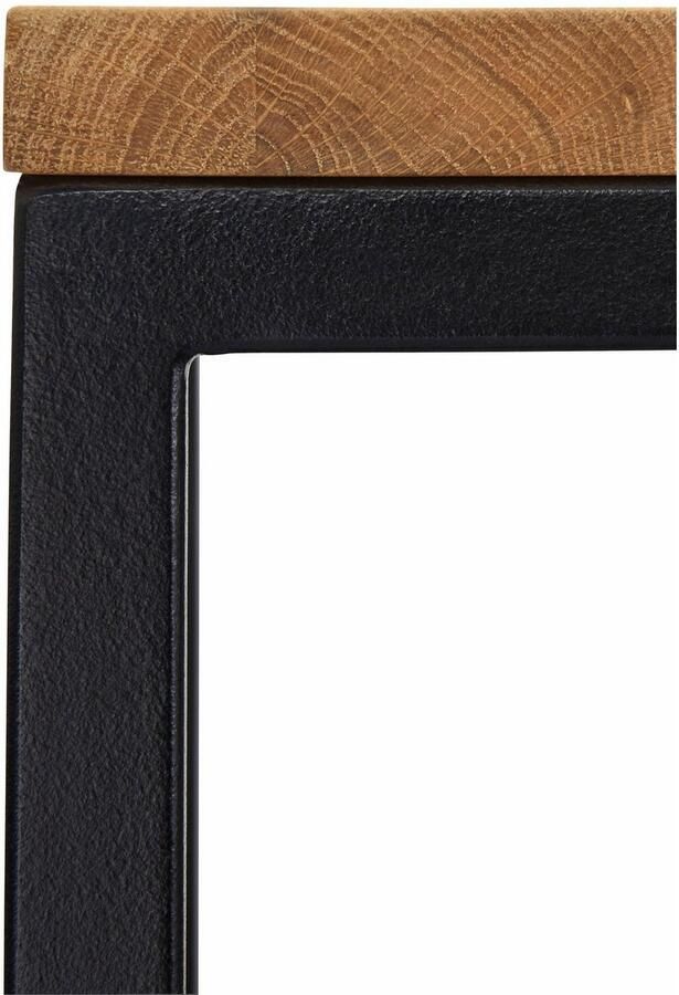 Home affaire Salontafel Voorst van massief eiken en metalen frame - Foto 4