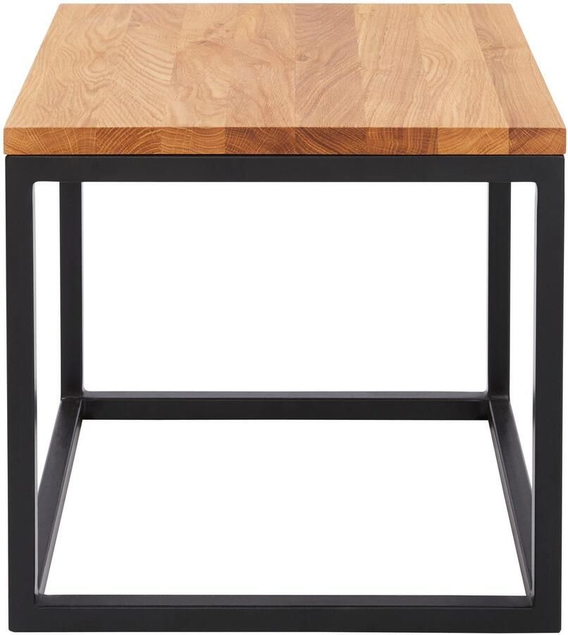 Home affaire Salontafel Voorst van massief eiken en metalen frame - Foto 3