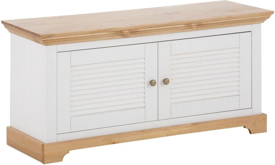 Home affaire Schoenenbank Ayanna Zitbank van massief grenen FSC breedte 110 cm zithoogte 53 cm - Foto 3