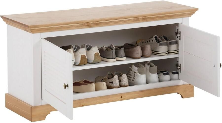 Home affaire Schoenenbank Ayanna Zitbank van massief grenen FSC breedte 110 cm zithoogte 53 cm - Foto 5