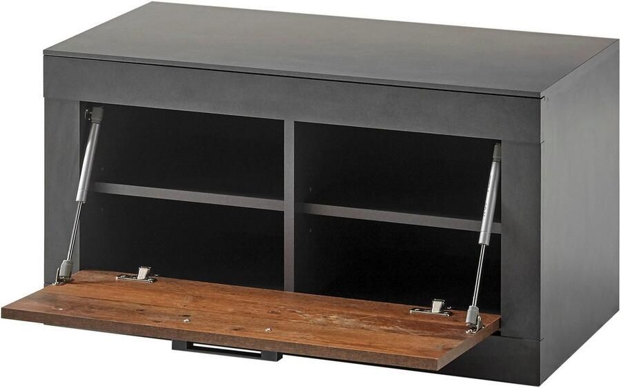 Home affaire Schoenenbank Brooklyn garderobebank met klep moderne zitbank veel opbergruimte plaats voor ca. 8 paar schoenen 88 cm breed - Foto 4
