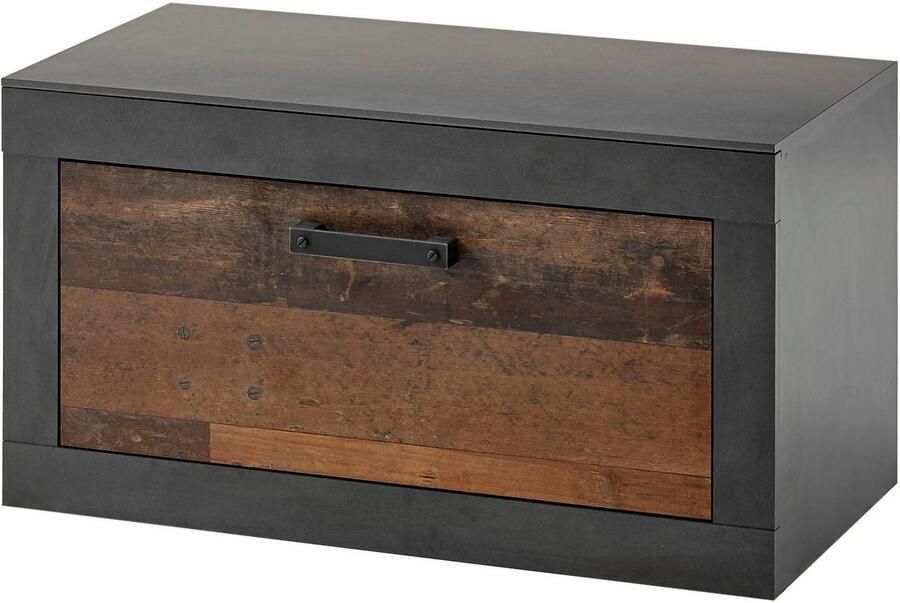Home affaire Schoenenbank Brooklyn garderobebank met klep moderne zitbank veel opbergruimte plaats voor ca. 8 paar schoenen 88 cm breed - Foto 2