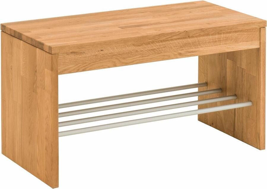 Home affaire Schoenenbank Dura van massief wildeikenhout of beuken breedte 82 cm - Foto 2