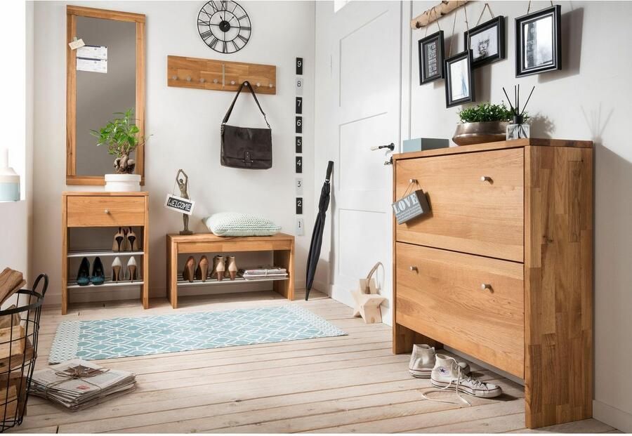 Home affaire Kast met laden en deuren Dura kast schoenenkast van fsc -gecertificeerd massief hout breedte 82 cm - Foto 6