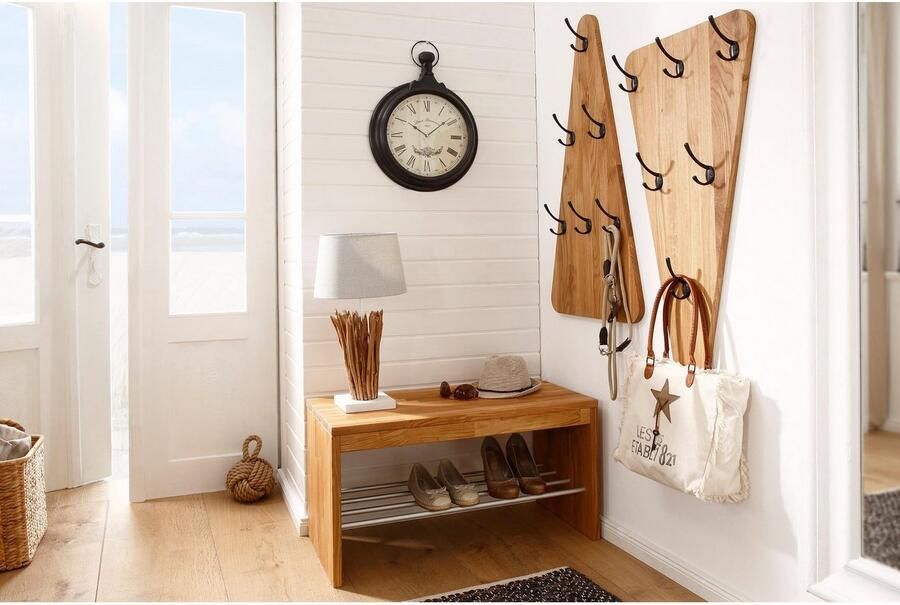 Home affaire Schoenenbank Dura van massief wildeikenhout of beuken breedte 82 cm - Foto 5