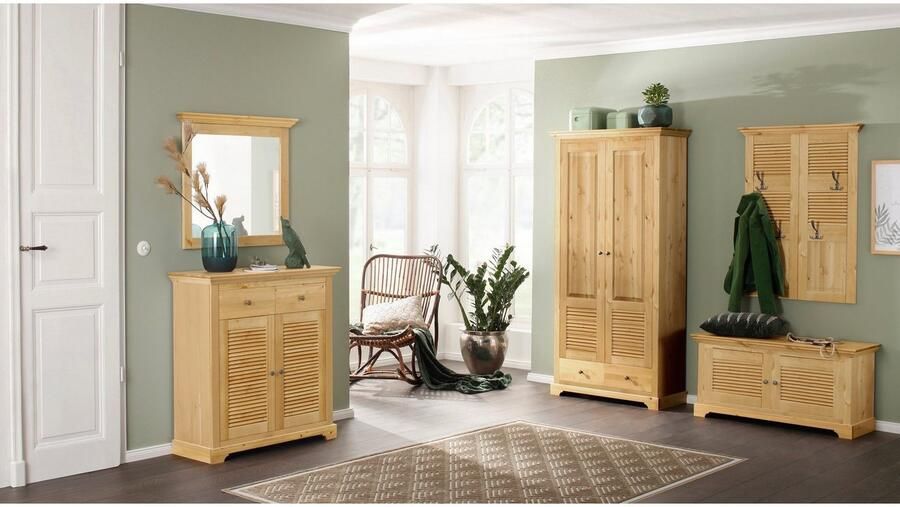 Home affaire Schoenenkast Ayanna commode voor ongeveer 9 paar schoenen Schoenkast van massief dennenhout FSC breedte 94 cm - Foto 7