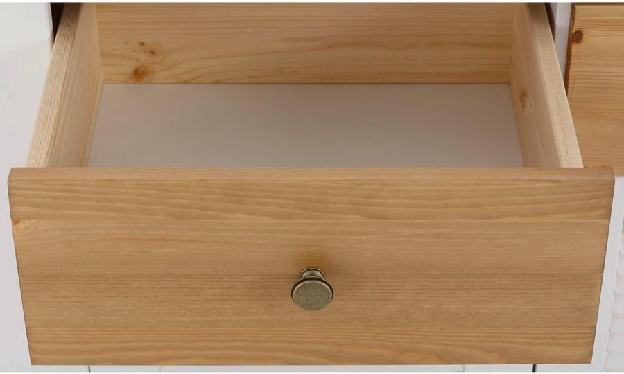 Home affaire Schoenenkast Ayanna commode voor ongeveer 9 paar schoenen Schoenkast van massief dennenhout FSC breedte 94 cm - Foto 6