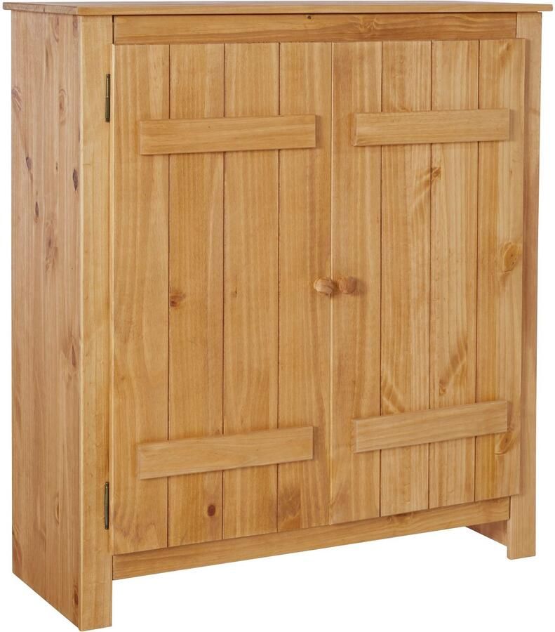 Home affaire Schoenenkast Bertram Massief hout 2 verstelbare planken magneetsluiting hoogte 110 cm - Foto 4