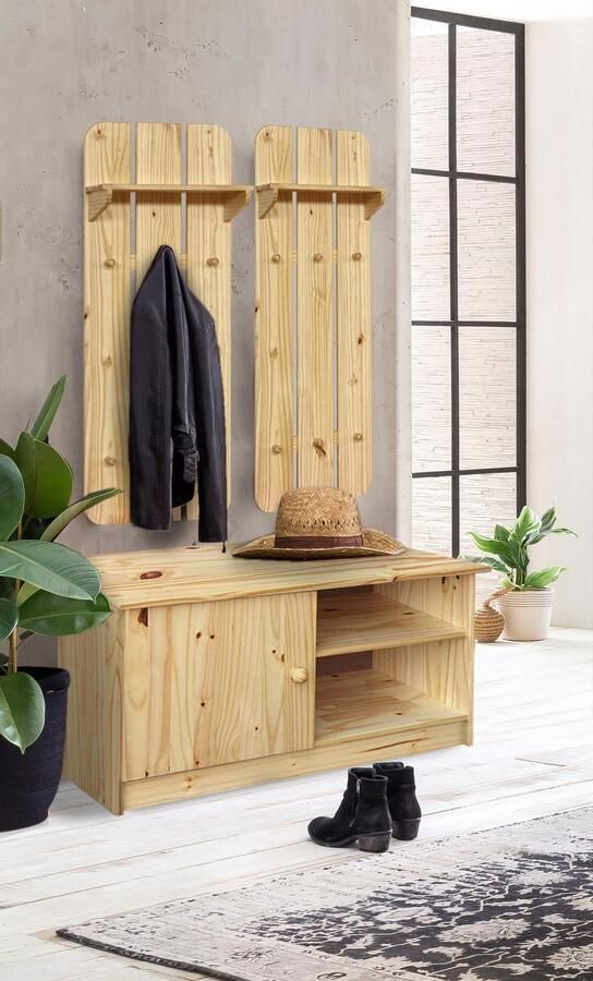 Home affaire Schoenenkast gemaakt van massief grenenhout (1 stuk) - Foto 5