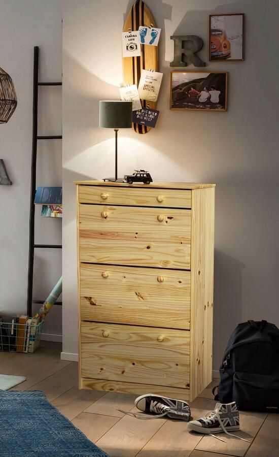 Home affaire Schoenenkast gemaakt van massief grenenhout (1 stuk) - Foto 3