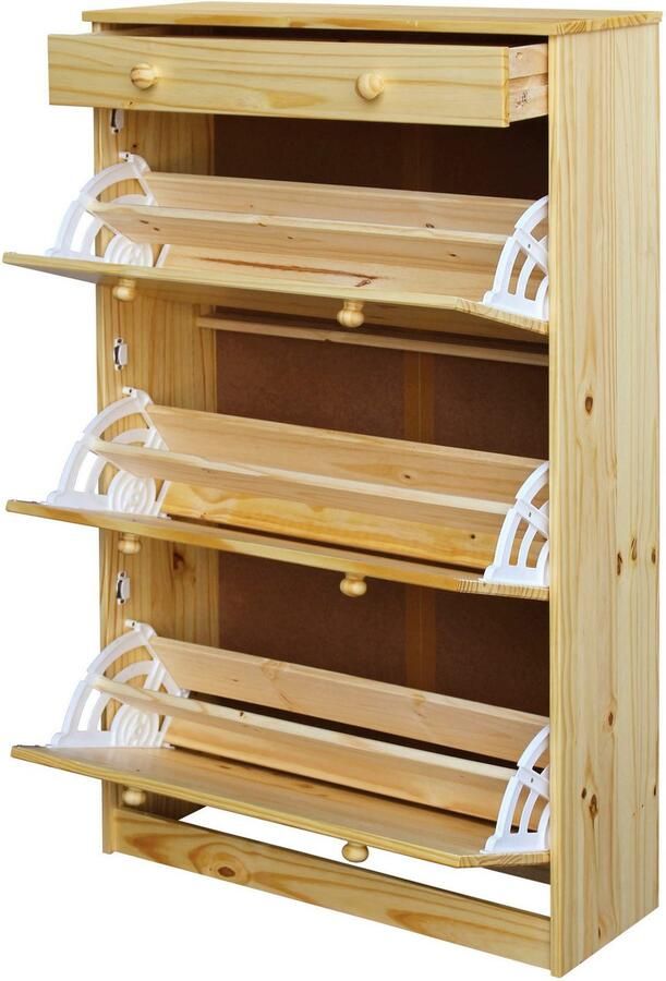 Home affaire Schoenenkast gemaakt van massief grenenhout (1 stuk)
