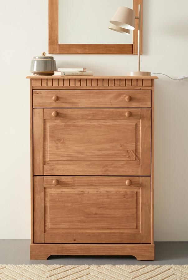 Home affaire Schoenenkast Lisa met 1 lade en 2 kleppen hoogte 105 cm breedte 75 cm - Foto 9