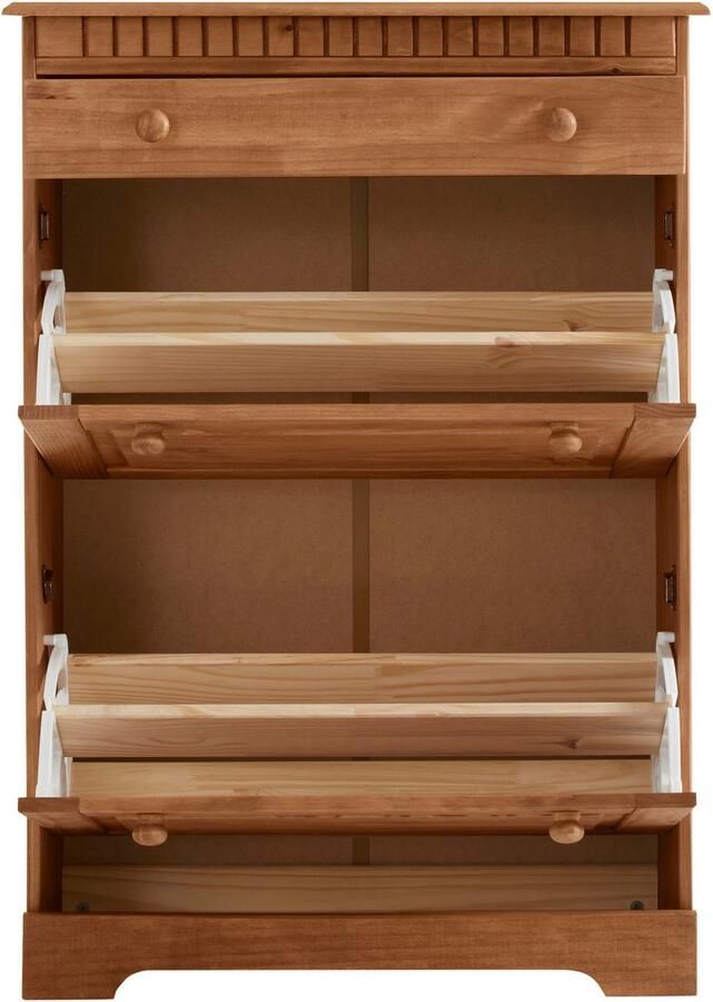 Home affaire Schoenenkast Lisa met 1 lade en 2 kleppen hoogte 105 cm breedte 75 cm - Foto 4