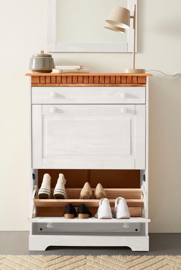 Home affaire Schoenenkast Lisa met 1 lade en 2 kleppen hoogte 105 cm breedte 75 cm - Foto 7