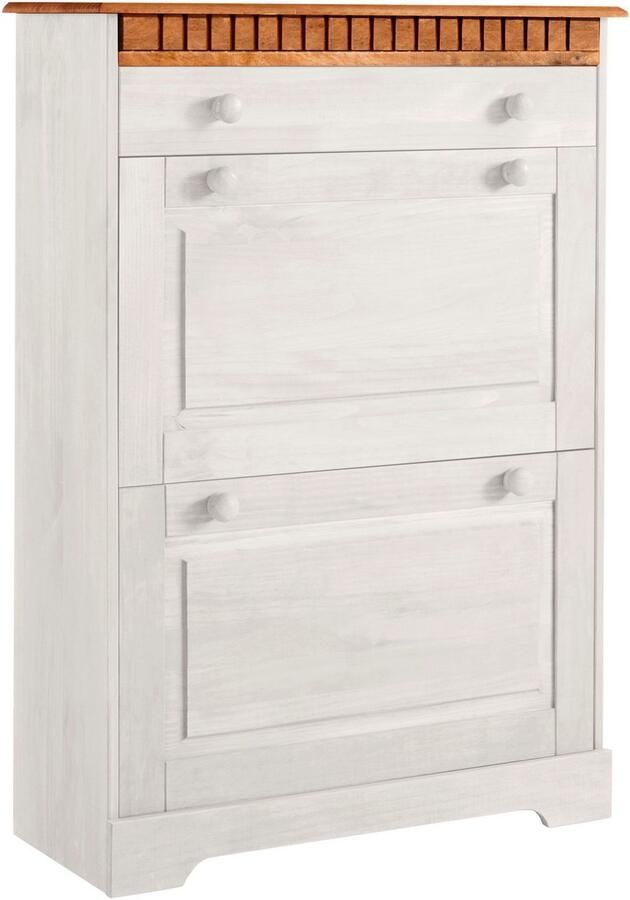 Home affaire Schoenenkast Lisa met 1 lade en 2 kleppen hoogte 105 cm breedte 75 cm - Foto 5