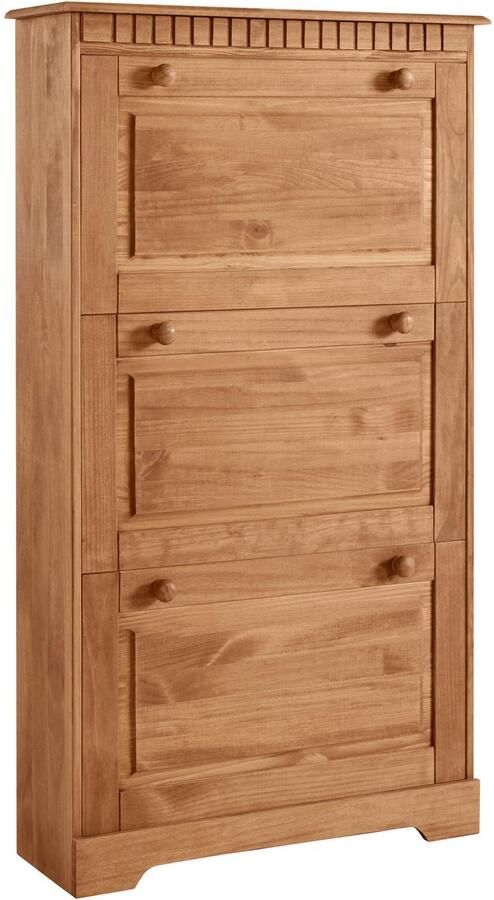 Home affaire Schoenenkast Lisa met 3 kleppen hoogte 134 cm breedte 75 cm - Foto 8