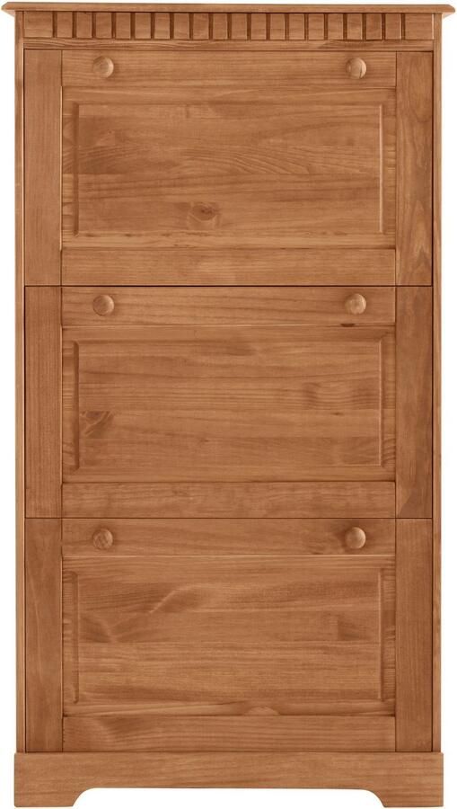 Home affaire Schoenenkast Lisa met 3 kleppen hoogte 134 cm breedte 75 cm - Foto 5