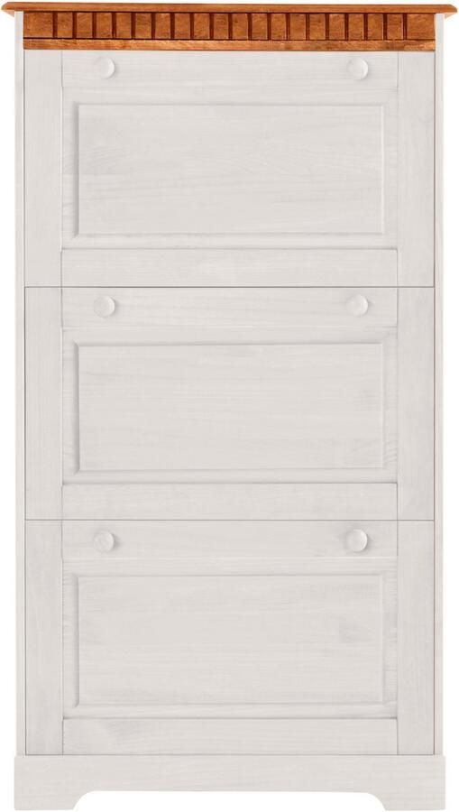 Home affaire Schoenenkast Lisa met 3 kleppen hoogte 134 cm breedte 75 cm - Foto 5