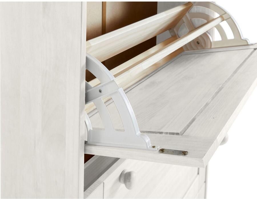 Home affaire Schoenenkast Lisa met 3 kleppen hoogte 134 cm breedte 75 cm - Foto 3