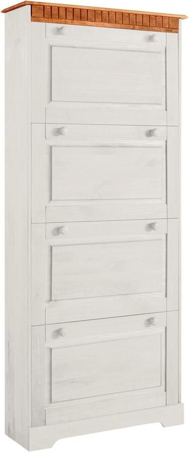 Home affaire Schoenenkast Lisa met 4 kleppen hoogte 172 cm breedte 75 cm - Foto 7